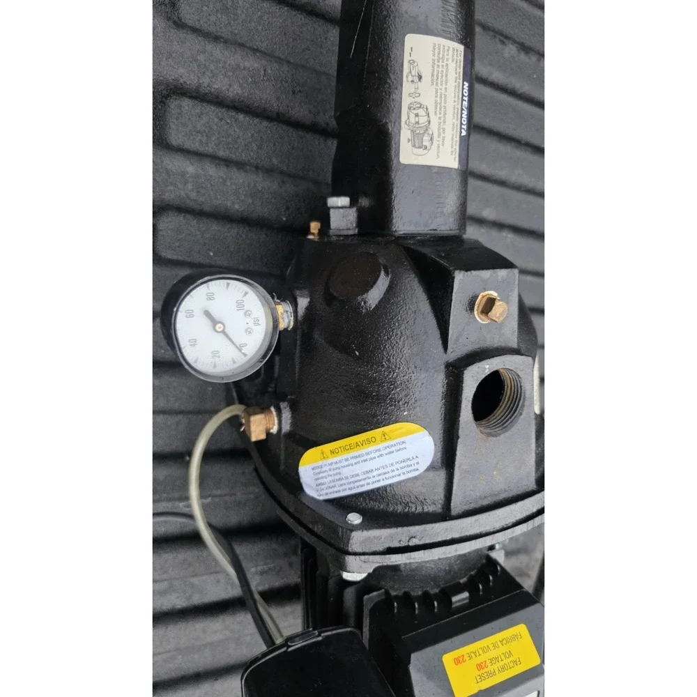 Everbilt DP550C Convertible Jet Pump 11 Gallon /Min.1 HP Cast-Iron 1001 480 255